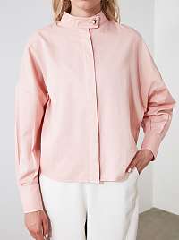 Ružová voľná košeľa Trendyol