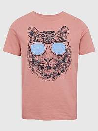 Ružové chlapčenské tigrované tričko GAP