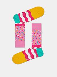 Ružové dámske ponožky Happy Socks Bday Sprinkles
