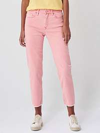Ružové dámske skrátené slim fit džínsy Salsa Jeans True
