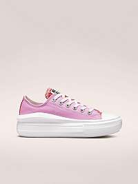 Ružové dámske tenisky na platforme Converse All Star Move