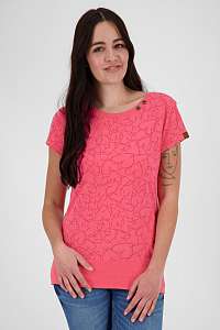 Ružové dámske vzorované tričko Alife and Kickin