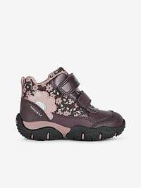 Ružové dievčenské členkové topánky Geox Baltic