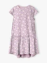 Ružové dievčenské kvetinové šaty názov Vigga