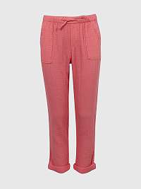 Ružové dievčenské nohavice s elastickým pásom GAP