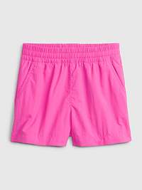 Ružové dievčenské šortky s elastickým pásom GAP