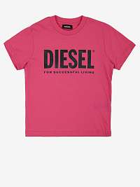 Ružové dievčenské tričko Diesel