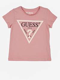 Ružové dievčenské tričko Guess