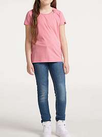 Ružové dievčenské základné tričko Ragwear Violka