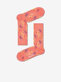 Ružové vzorované ponožky Happy Socks Flamingo