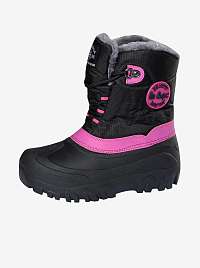 Ružovo-čierne dievčenské topánky Lee Cooper