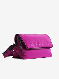 Ružovo-fialová dámska crossbody kabelka Desigual Logout Venecia Maxi