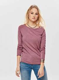 Ružový tenký basic sveter ONLY Mila
