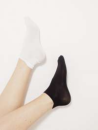 Sada dvoch párov ponožiek v čiernej a bielej farbe Camaieu