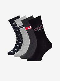 Sada pánskych ponožiek Calvin Klein v sivej a čiernej farbe