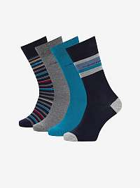 Sada pánskych ponožiek Calvin Klein v sivej a modrej farbe