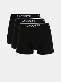 Sada troch čiernych boxeriek Lacoste