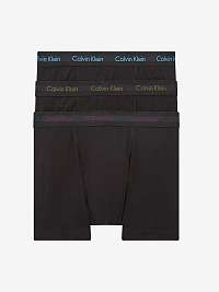 Sada troch čiernych pánskych boxeriek Calvin Klein