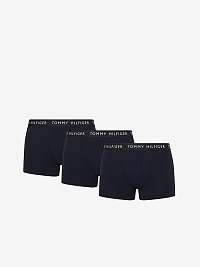 Sada troch pánskych boxeriek v tmavomodrej farbe Tommy Hilfiger