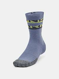 Sada troch párov pánskych športových ponožiek Under Armour UA Heatgear Novelty Crew v bielej, modrej a fialovej farbe