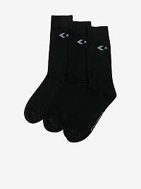 Sada troch párov ponožiek Converse v čiernej farbe