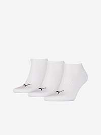 Sada troch párov ponožiek Puma v bielej farbe