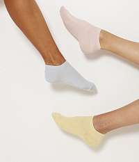 Sada troch párov ponožiek v žltej, modrej a ružovej farbe Camaieu