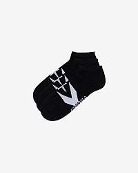 Sada troch párov unisex ponožiek v bielo-čiernej farbe Converse