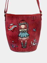 Santoro červené neoprenová crossbody kabelka Gorjuss Pirates Mary Rose