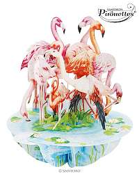 Santoro papierová 3D dekorácia Flamingos 