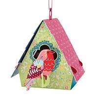 Santoro papierová závesná dekorácia Bird House Robin 