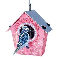 Santoro papierová závesná dekorácia Bird House Woodpecker 