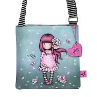 Santoro tyrkysové crossbody kabelka Gorjuss Sparkle&Bloom Cherry Blossom