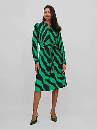 Šaty na denné nosenie pre ženy VILA - zelená, čierna