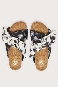 Scotch & Soda farebné šľapky Yolin black/white aloha print