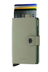 Secrid špeciálna kožená peňaženka Mini Wallet Crisple Pistachio Floral