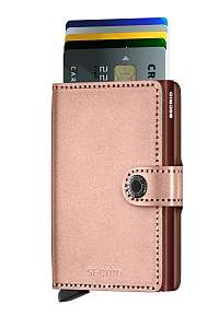 Secrid špeciálna kožená peňaženka Mini Wallet Metallic Rose