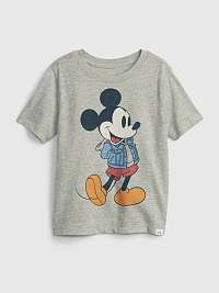 Šedé chlapčenské tričko s Mickey Mouse GAP