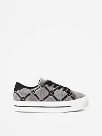 Šedé dámské tenisky na platformě Desigual Street Eye Tige