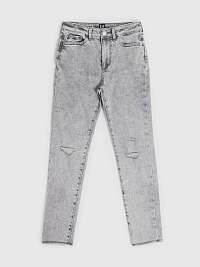 Šedé dievčenské džínsy GAP