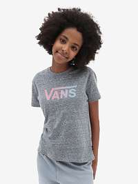 Šedé dievčenské melírované tričko VANS