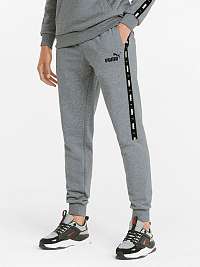 Šedé pánske tepláky Puma ESS+Tape Sweatpants TR cl