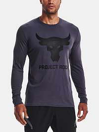 Šedé pánske tričko Under Armour UA PJT ROCK BRAHMA BULL LS