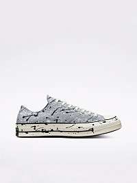 Šedé unisex vzorované tenisky Converse Chuck Splatter