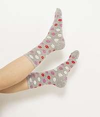 Šedé vzorované ponožky Camaieu