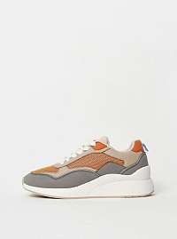 Šedo-oranžové tenisky v semišovej úprave Vero Moda Linea