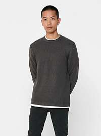 Šedý sveter ONLY & SONS Loocer