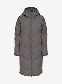 Šedý zimný prešívaný kabát Jacqueline de Yong Rikka