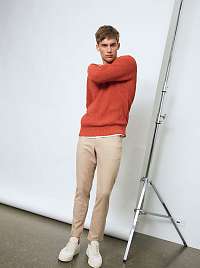 Selected Homme oranžové pánsky sveter