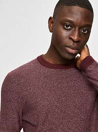 Selected Homme vínové/bordové pánsky sveter